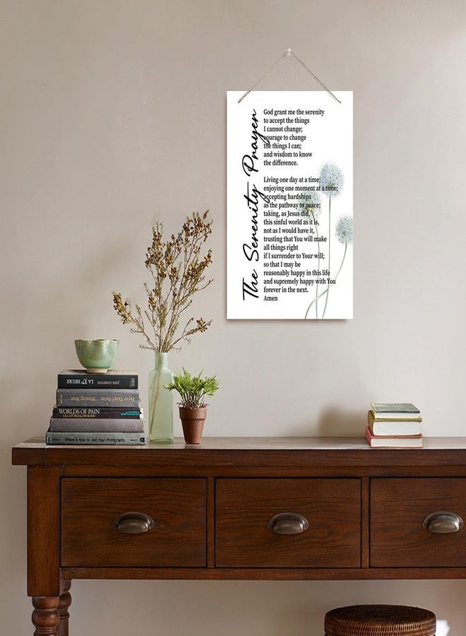 BQL Inspirational Wall Decor, Decorative Hanging Wood Signs, Bible Verse Hanging Sign, Christian Home Decor, Farmhouse Decor for Home Wall, Scripture Decor Art, The Serenity Prayer Wall Sign - Image 5